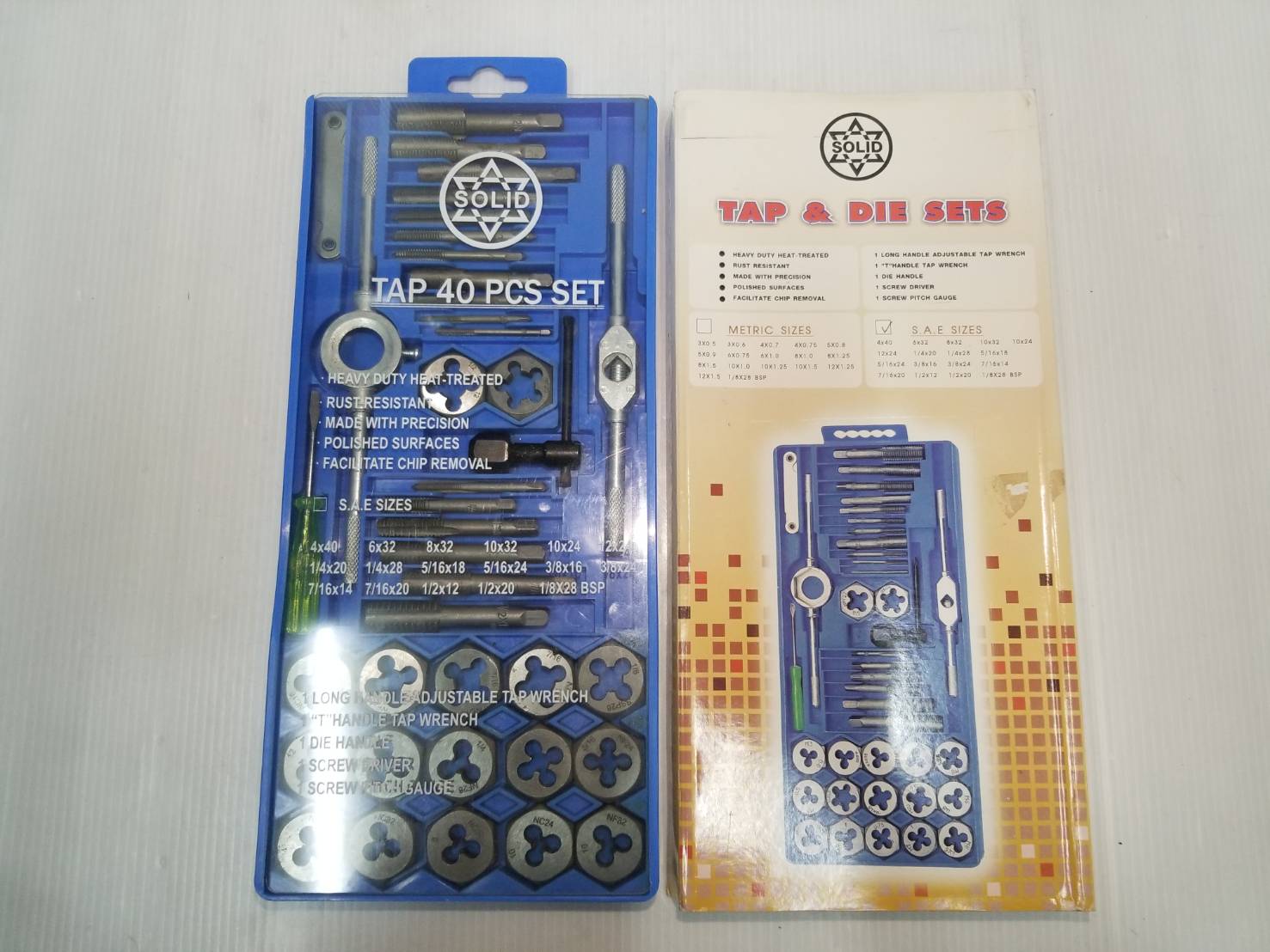 ชุดต๊าปเกลียว 40 ตัวชุด TAP40I SOLID (หุน)