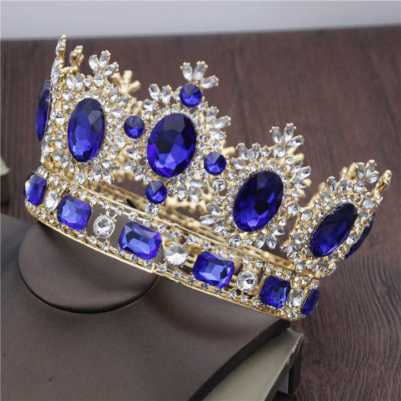 (พร้อมส่ง) มงกุฏ 058 สีน้ำเงิน