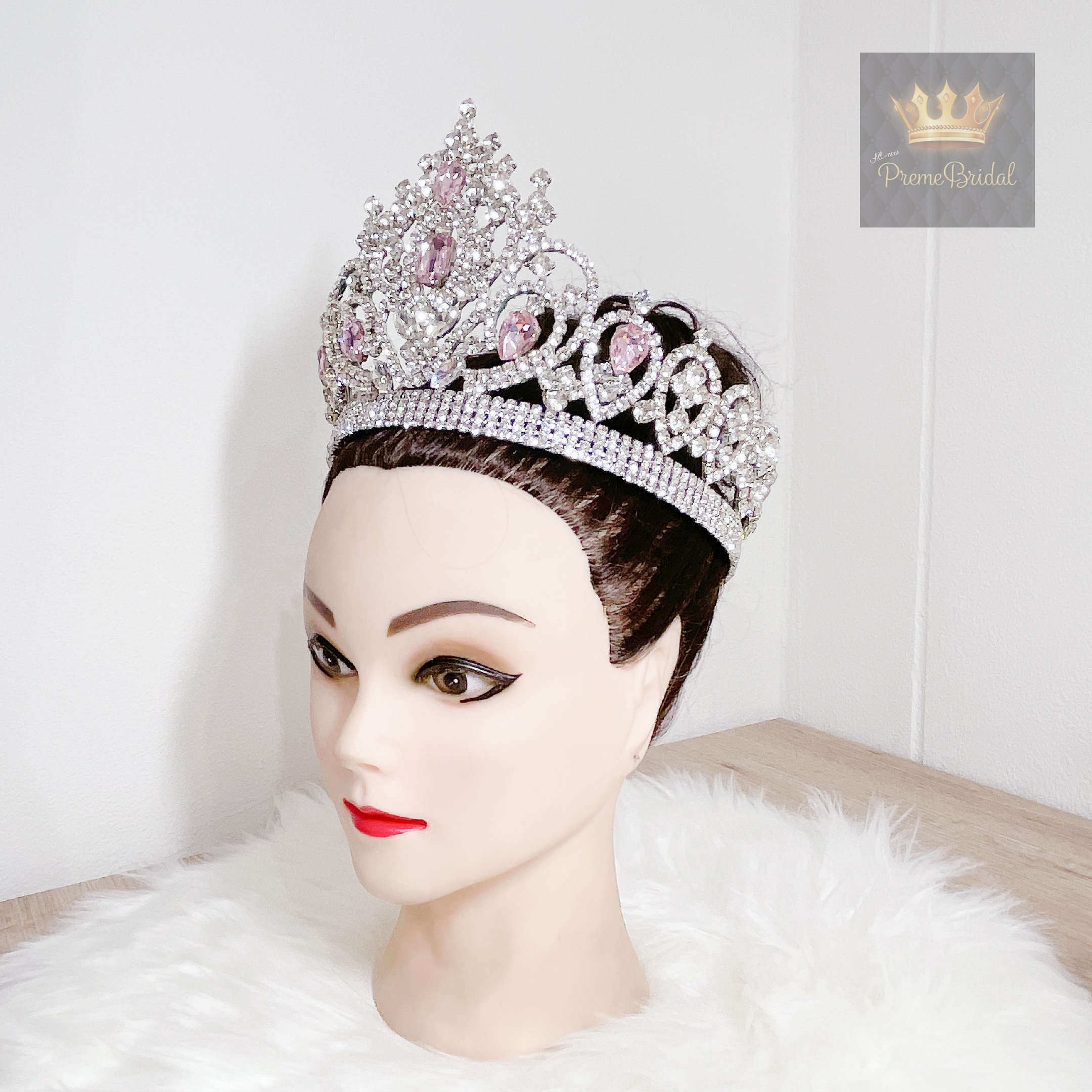 (พร้อมส่งจากไทย) มงกุฏ 113 มงกุฎนางงาม งานเพชรหนามเตย