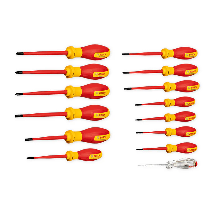 ชุดไขควงกันไฟ VDE 14 ชิ้น 1600A02NF9 BOSCH