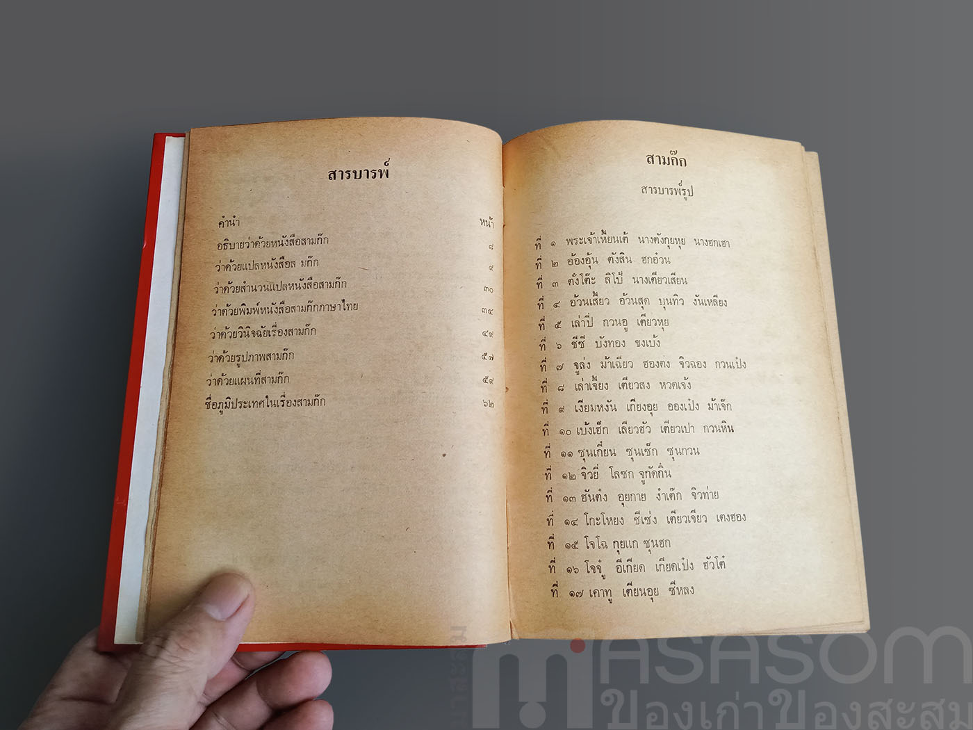 หนังสือสามก๊กเล่ม1 ฉบับหอสมุดแห่งชาติ