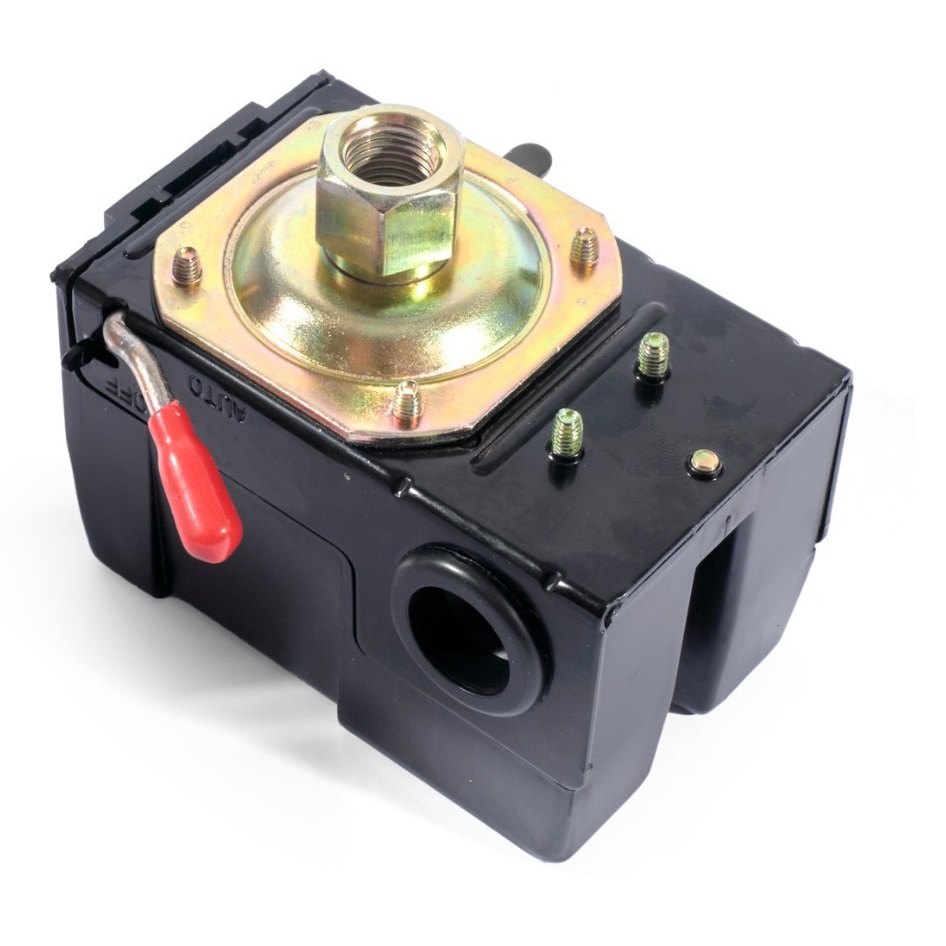 POLO สวิตช์ควบคุมแรงดัน ระบบลม (1 WAY) รุ่น PC-6 ช่วงแรงดัน 20-175 PSI ใช้งานสำหรับปั๊มลม (โปโล)