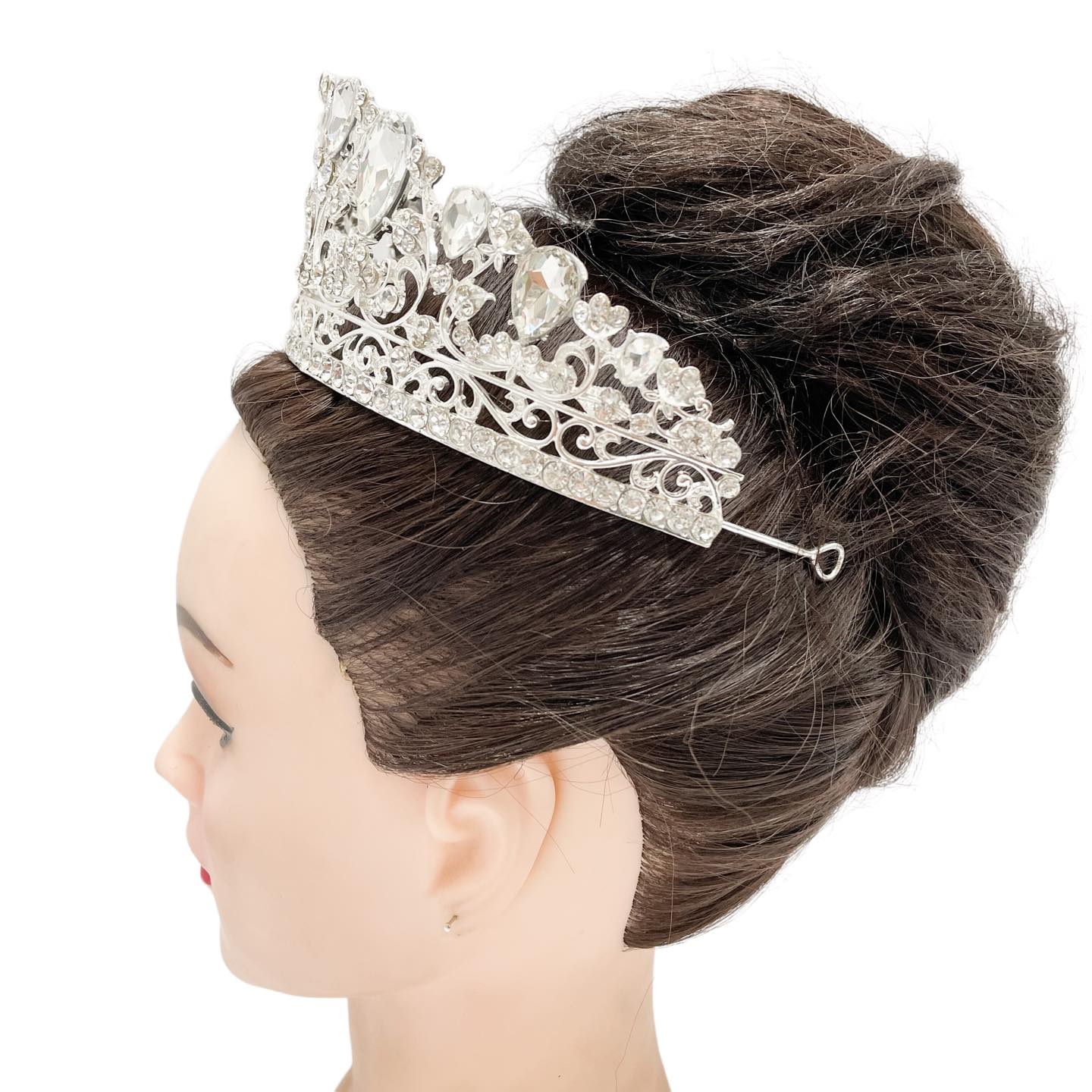 (พร้อมส่ง) เทียร่า 351 สีเงิน งานสวย ปราณีต QCเพชรทุกเม็ด สินค้าพร้อมส่งจากไทย