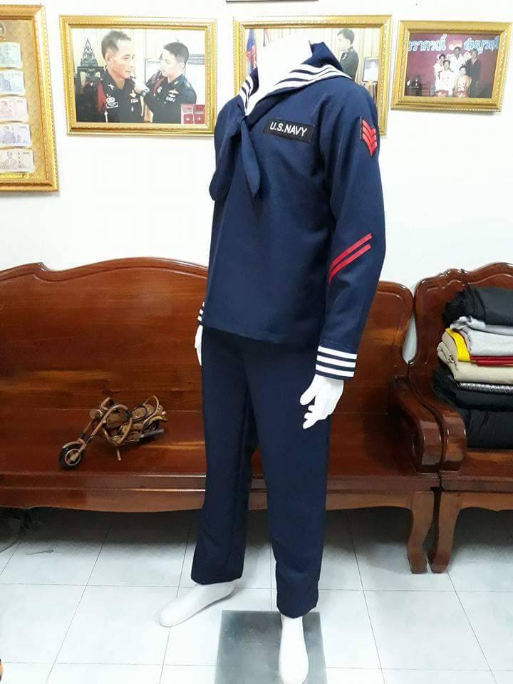ชุดทหารเรือกะลาสี / US Navy / ทหารเรืออเมริกา / ชุดกะลาสีเรือ / ชุดทหารเรือ /ุ ชุดอาชีพ / ชุดอาชีพในฝัน