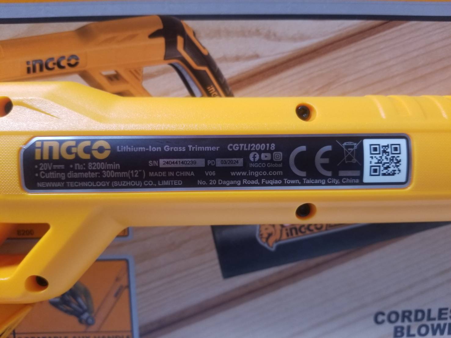 คอมโบ้เล็มหญ้า+เป่าลม COSLI240203 INGCO