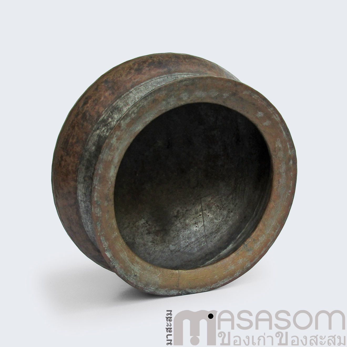 หม้อต้มยาทองเหลืองโบราณ