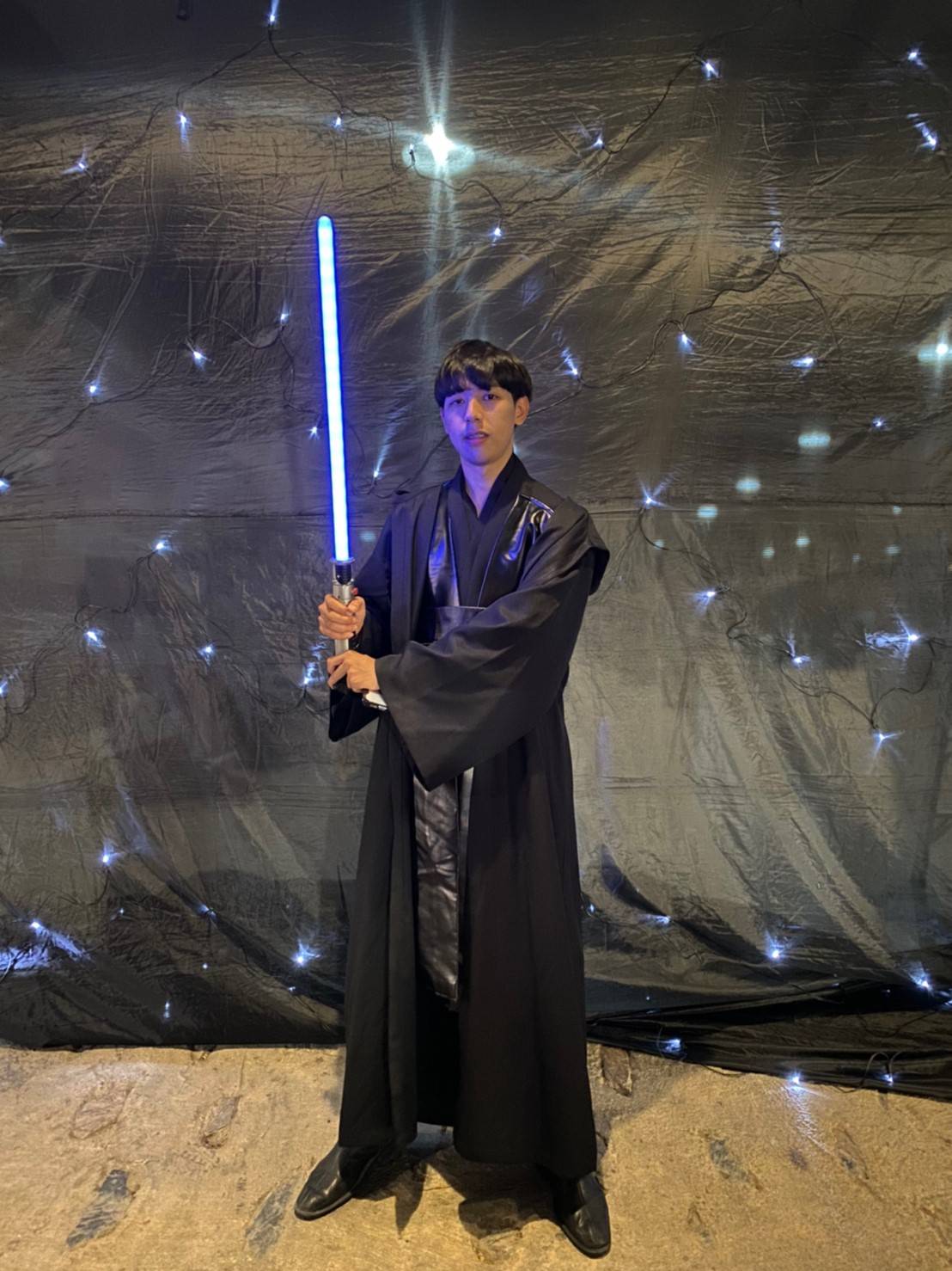 ชุดเจไดหญิง สีครีม น้ำตาล