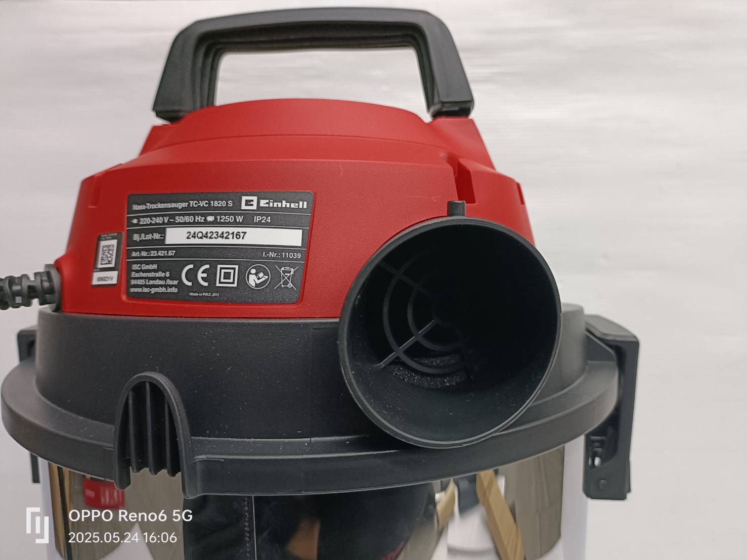 เครื่องดูดฝุ่นแห้งและเปียก20ลิตร TC-VC1820S Einhell