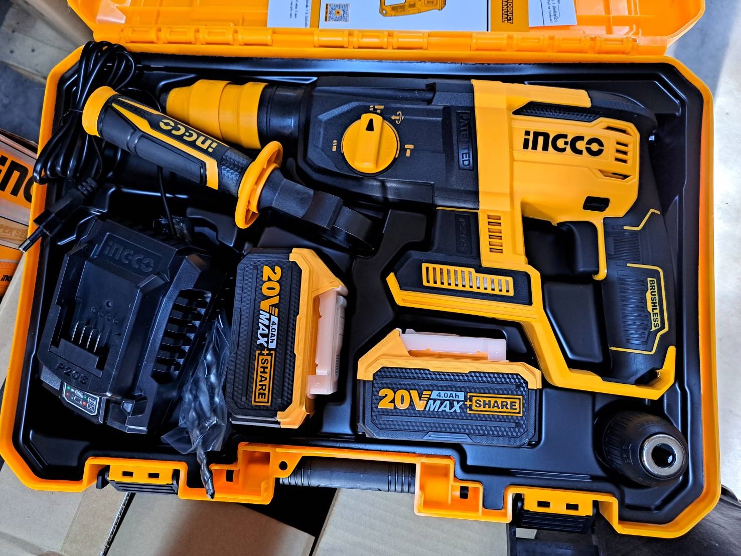 สว่านโรตารี่3ระบบ CRHLI202289 INGCO (ครบชุด ถอดหัวได้)