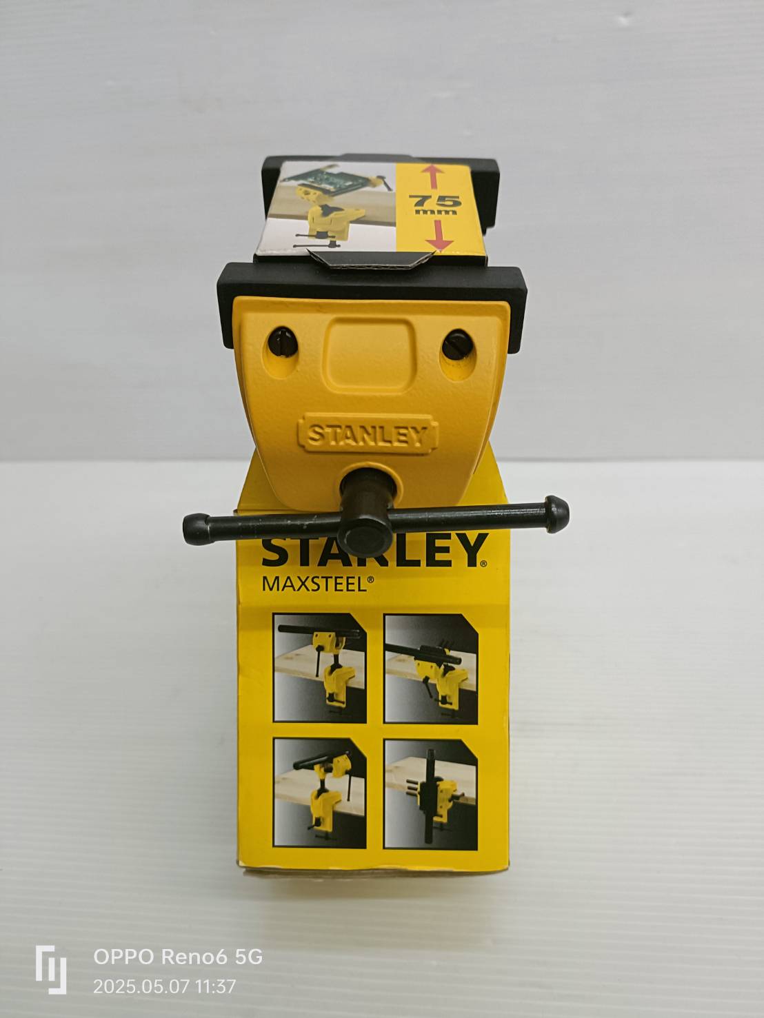 STANLEY ปากกาจับชิ้นงาน 3" แบบชุดคู่ หมุนได้360องศา รุ่น 1-83-069