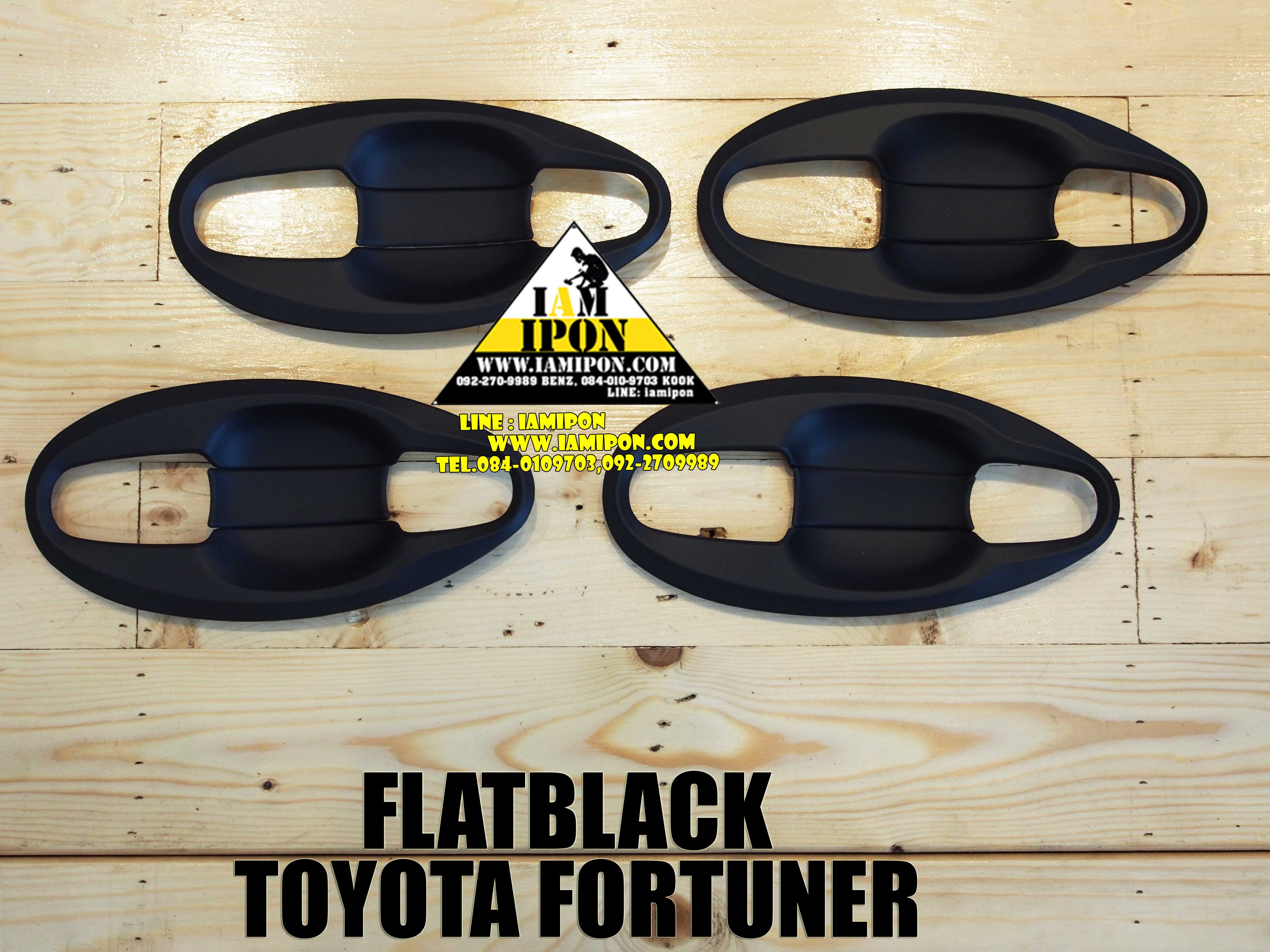 PLATE DOOR HANDLE TOYOTA FORTUNER 2005-2013 FLATBLACK เบ้ารองมือเปิดฟอร์จูนเนอร์ 2005-2013
