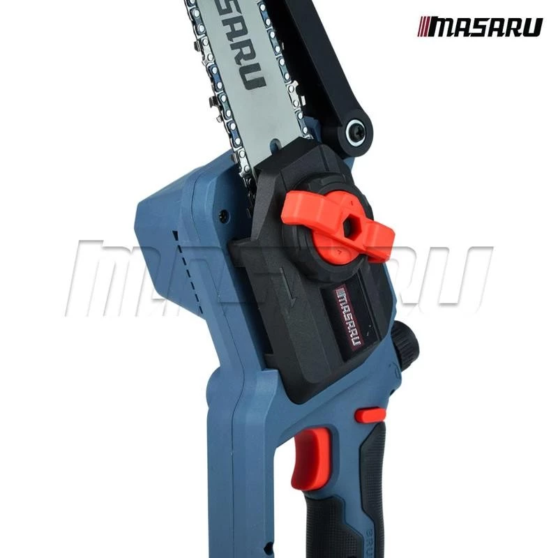 MASARU เลื่อยไฟฟ้าไร้สาย 8 นิ้ว 20V รุ่น SCS-410 เลื่อยตัดไม้ ใช้งานสวน เลื่อยโซ่ไร้สาย มอเตอร์ Brushless