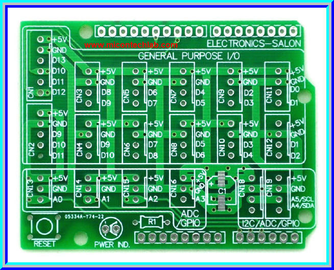 1x I/O Extension Arduino UNO Board DIY PCB