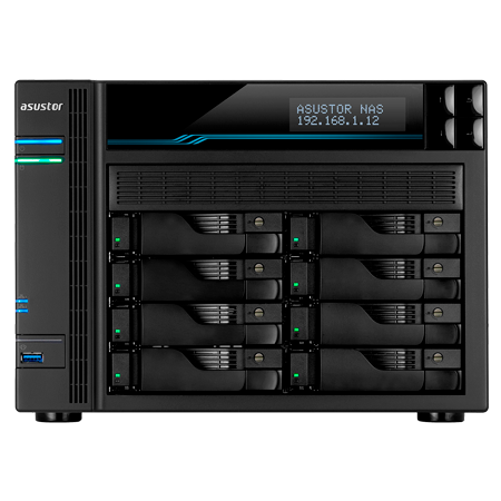 Asustor AS6508T: 8 Bay NAS,Intel ATOM C3538 Quad-Core, 8GB DDR4, 10 GbE x 2, 2.5 GbE x 2, USB 3.2 Gen 1 x 2