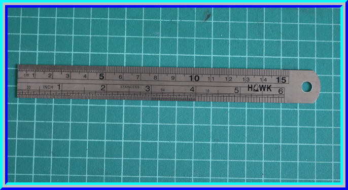 1x Stainless Ruler 15 cm (ไม้บรรทัดสแตนเลส ยาว 15 ซม.)
