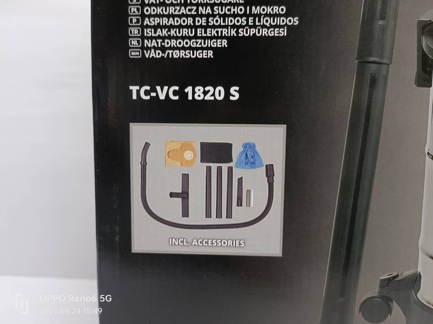 เครื่องดูดฝุ่นแห้งและเปียก20ลิตร TC-VC1820S Einhell