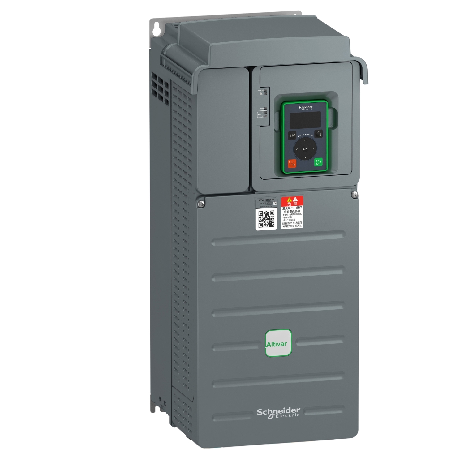 Variable speed drive ATV610, 18.5 kW/25 HP, 380...460 V, IP20 ATV610D18N4