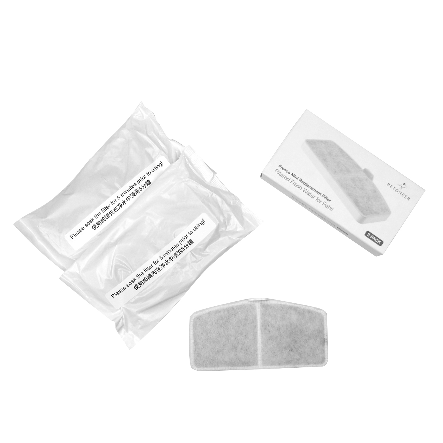 Petoneer FSW030 Replacement Filters-แผ่นกรองน้ำพุแมวสำหรับรุ่น Petoneer Fresco Mini Plus
