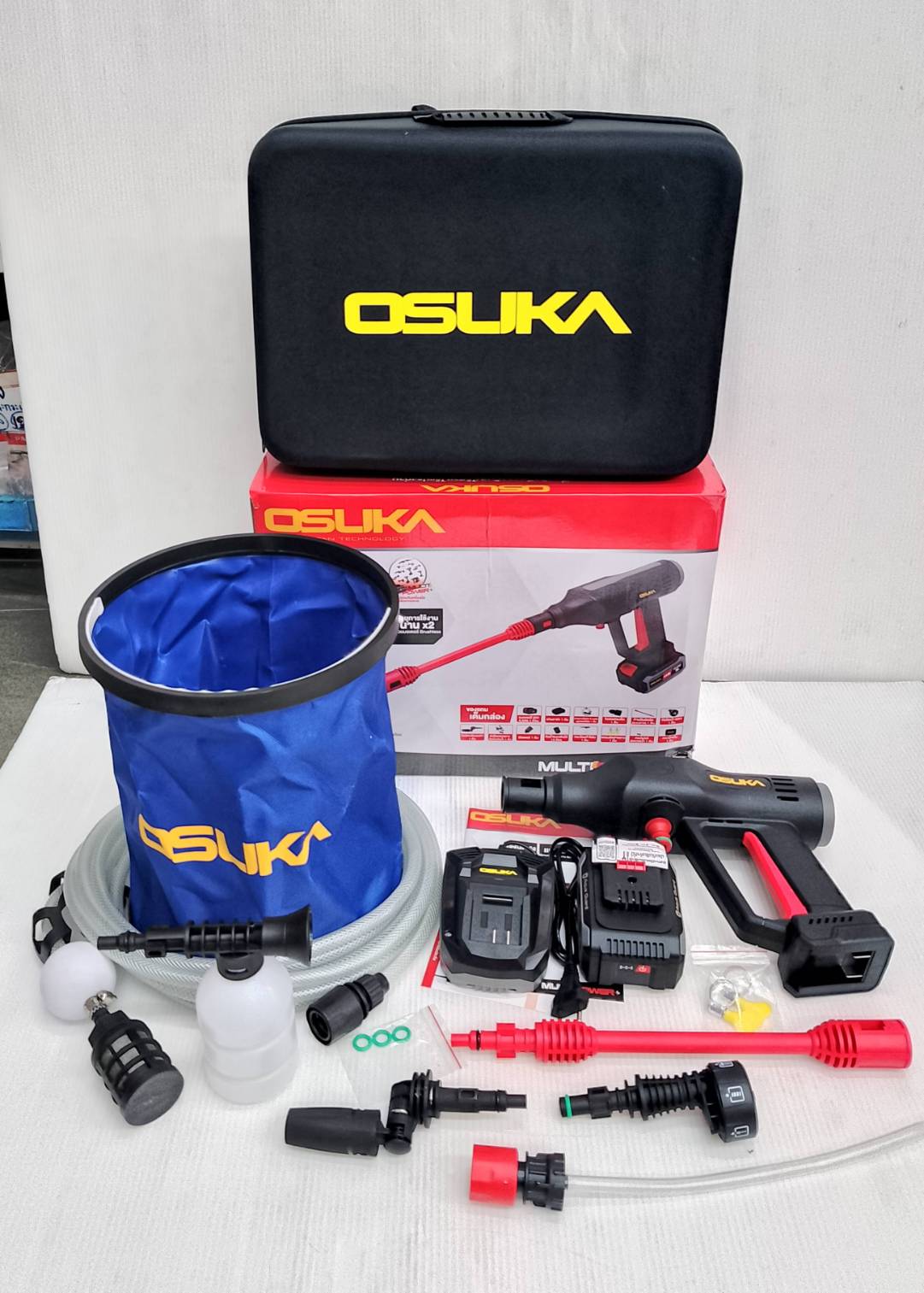 เครื่องอัดฉีดแรงดันสูงไร้สาย OCPW607-P1 OSUKA