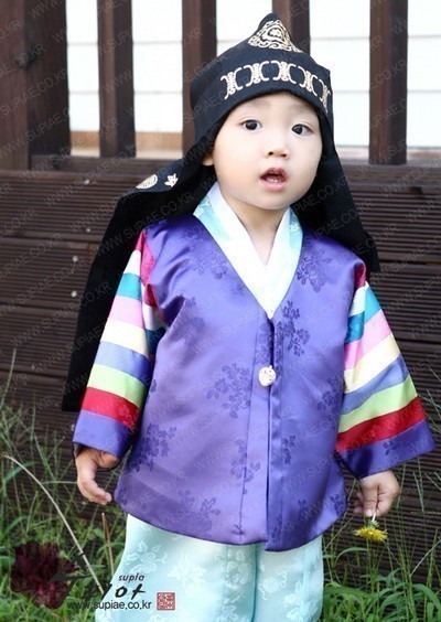 ชุดฮันบกเด็กชาย +หมวก(เด็กผู้ชาย 4-6 ปี)