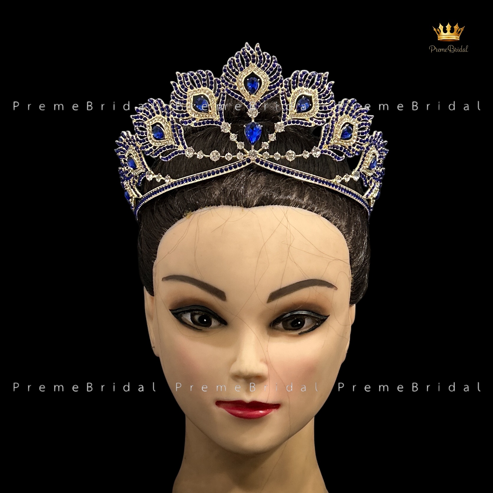 (พร้อมส่ง) เทียร่า 445 มงกุฎครึ่งหัว รูปขนนกฟีนิกซ์ สวย ปราณีต QCเพชรทุกเม็ด สินค้าพร้อมส่งจากไทย