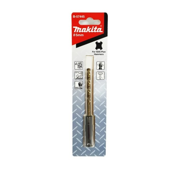 ดอกเจาะเหล็ก HSS-TIN 5x116mm.MAKITA SDS-Plus