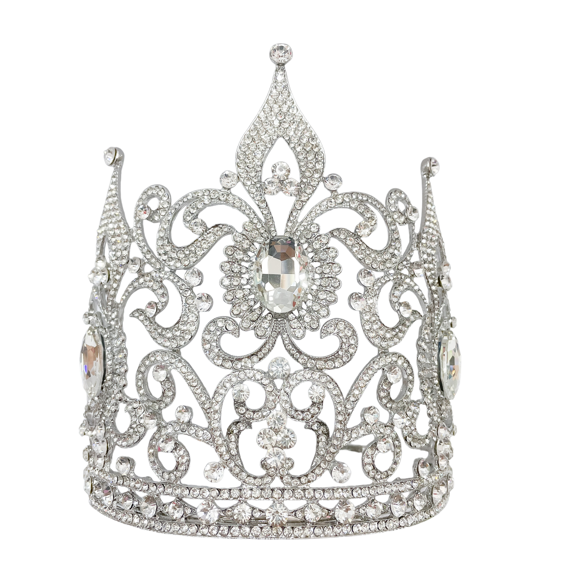 (พร้อมส่งจากไทย) มงกุฏ 102 สีเงิน มงกุฎนางงาม มงกุฎเพชร มงกุฎประกวด สินค้าพร้อมส่ง ไม่ต้องรอนาน งานพรีเมี่ยม