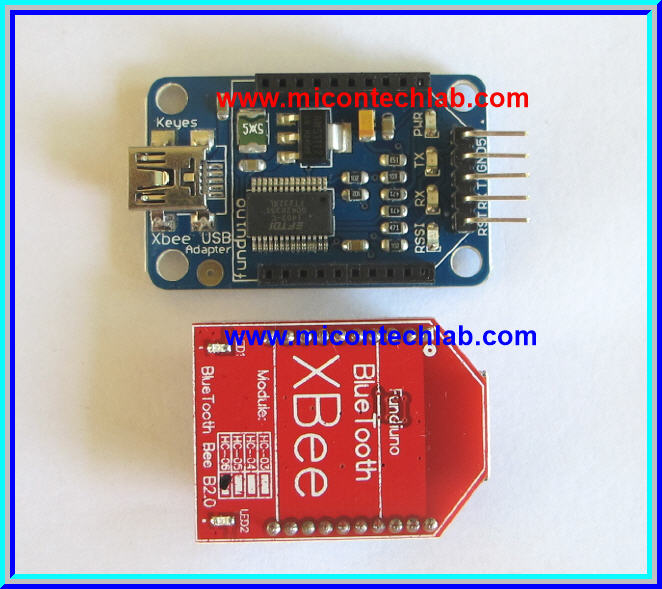 1x Xbee Bluetooth Adapter (FT232RL) + HC-06 Bluetooth V2.0 (Slave)