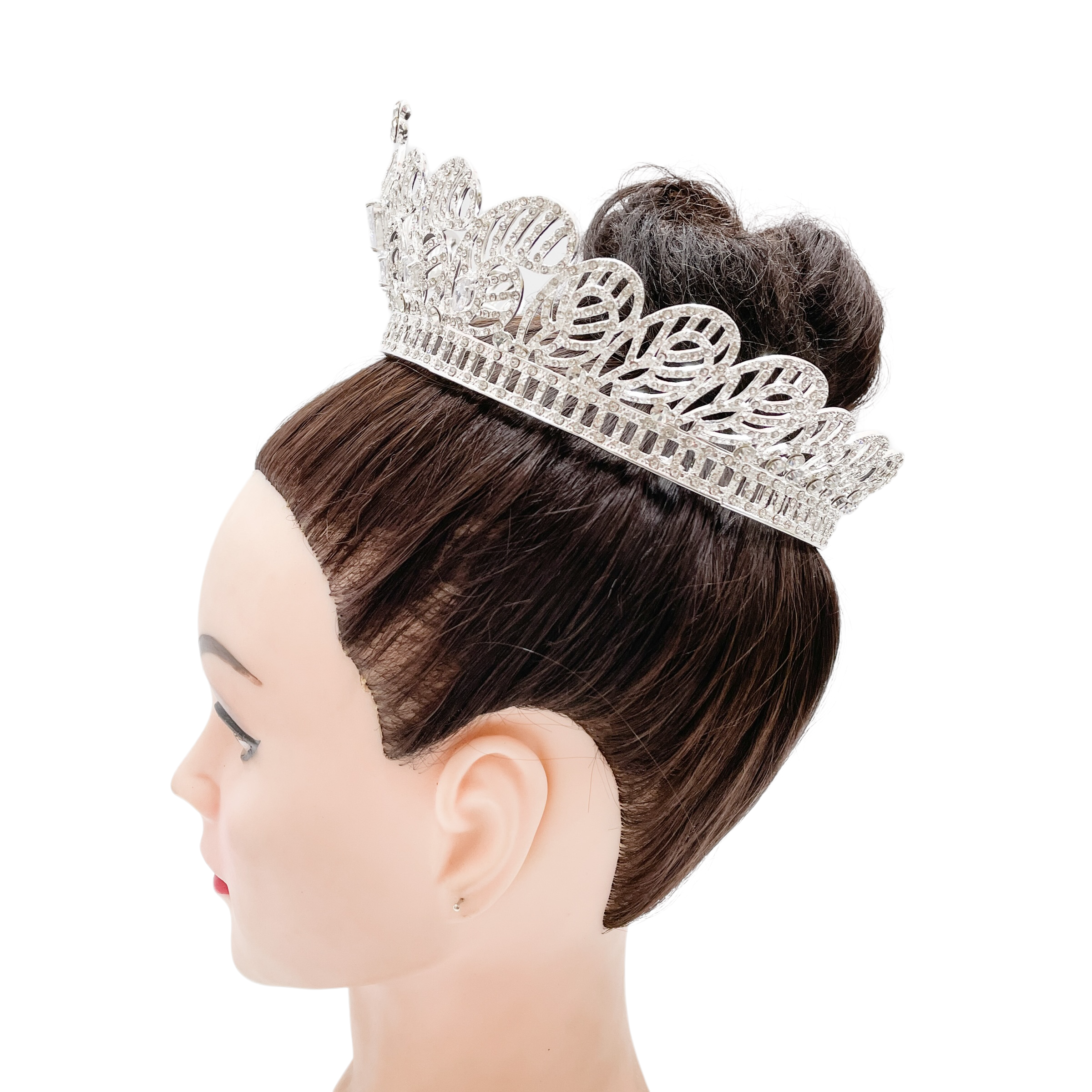 (พร้อมส่งจากไทย) มงกุฏ 099 สีเงิน มงกุฎนางงาม มงกุฎเพชร มงกุฎประกวด สินค้าพร้อมส่ง ไม่ต้องรอนาน งานพรีเมี่ยม