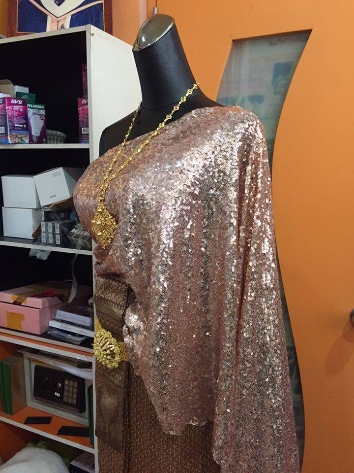 (พร้อมส่ง) ชุดไทยพร้อมส่ง รหัส 014