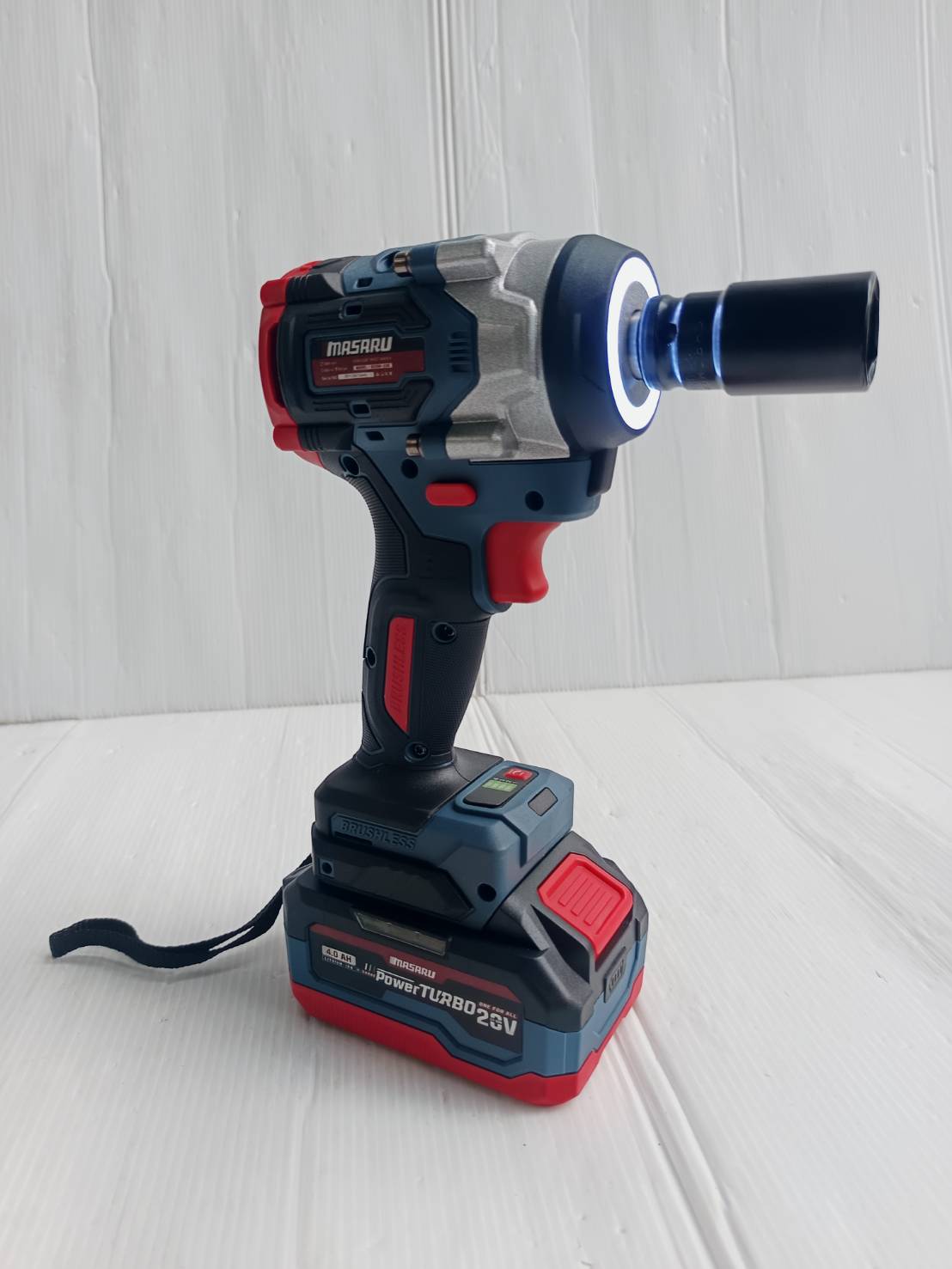 MASARU บล็อกไฟฟ้า รุ่น SCDW-230 แรงบิด 800 N.m 4 หุน แบตเตอรี่ลิเธียม ประกันสินค้า 1 ปี