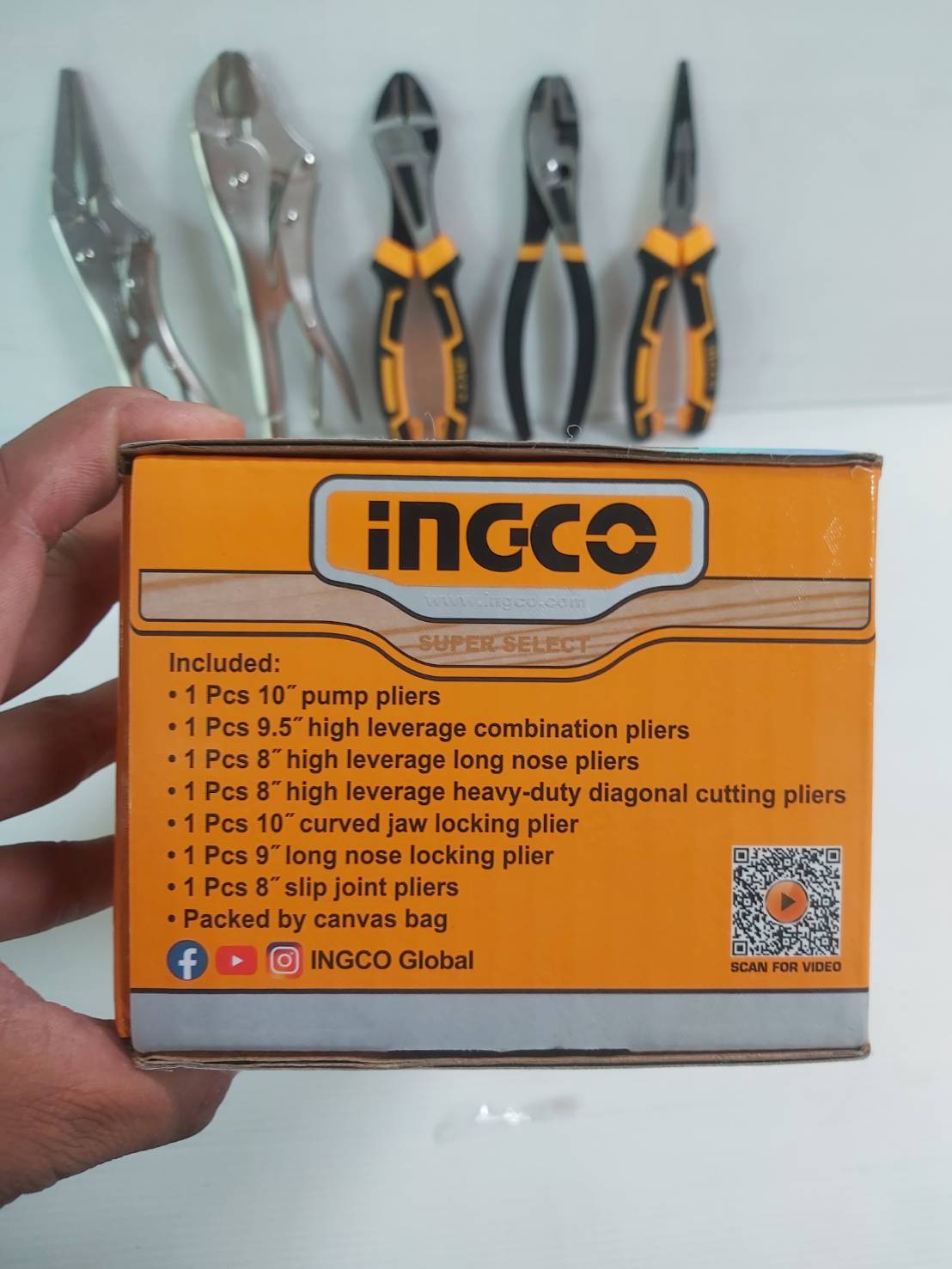 INGCO COS23036 ชุดคีม 7ชิ้น