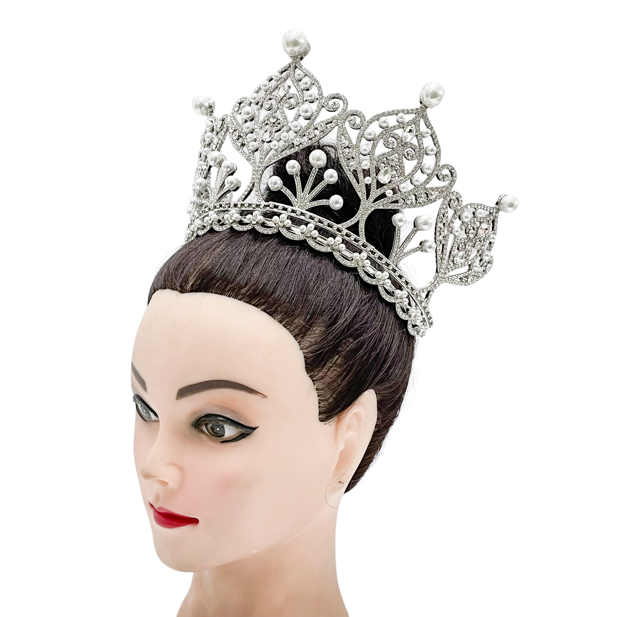 (พร้อมส่ง) มงกุฏ 091 สีขาว มงกุฎนางงาม มงกุฎเพชร มงกุฎประกวด สินค้าพร้อมส่ง ไม่ต้องรอนาน งานพรีเมี่ยม