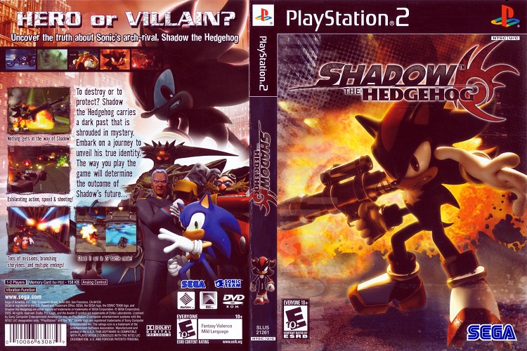 SHADOW THE HEDGEHOG [US : DVD5 1 Disc]