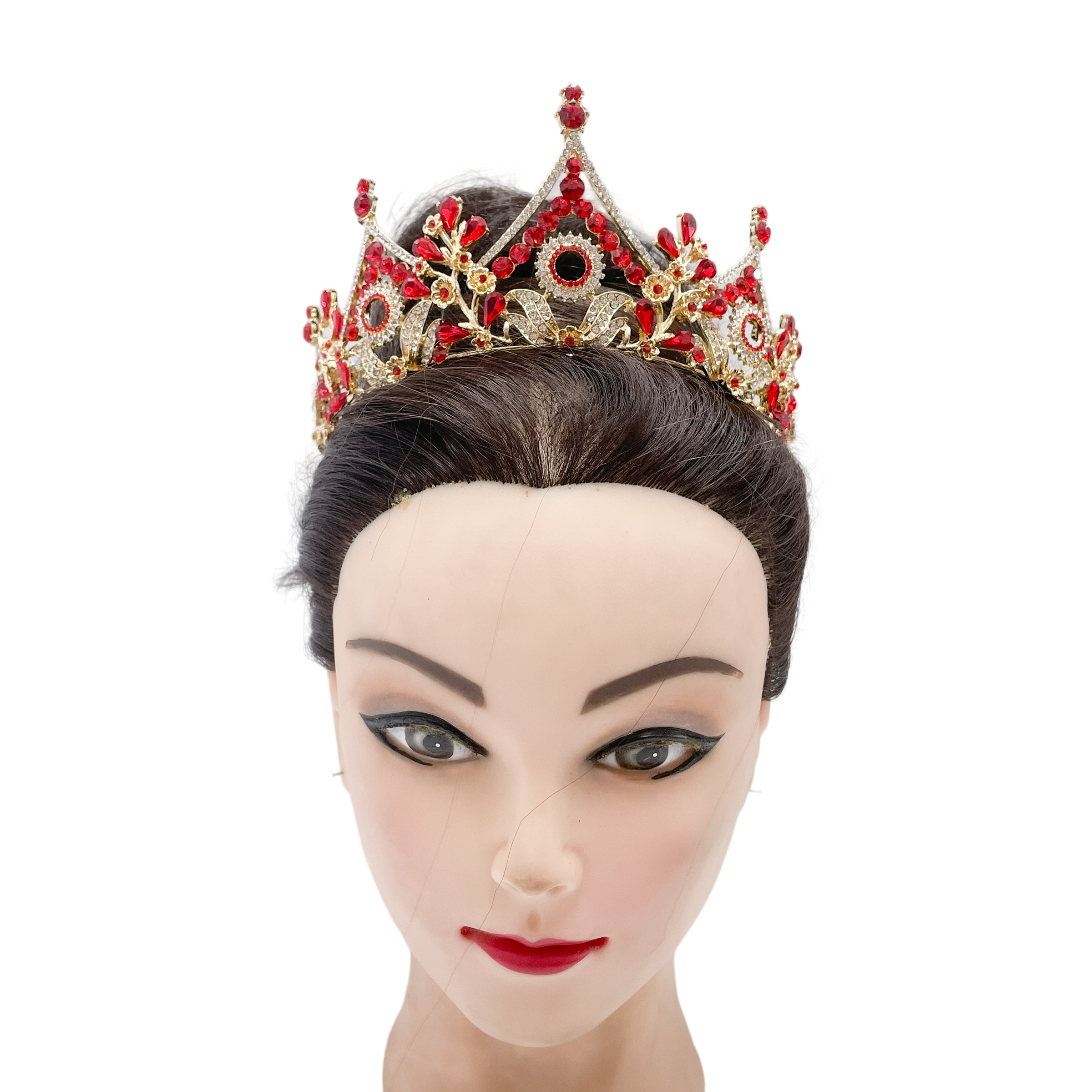 (พร้อมส่ง) เทียร่า 362 สีแดง งานสวย ปราณีต QCเพชรทุกเม็ด สินค้าพร้อมส่งจากไทย