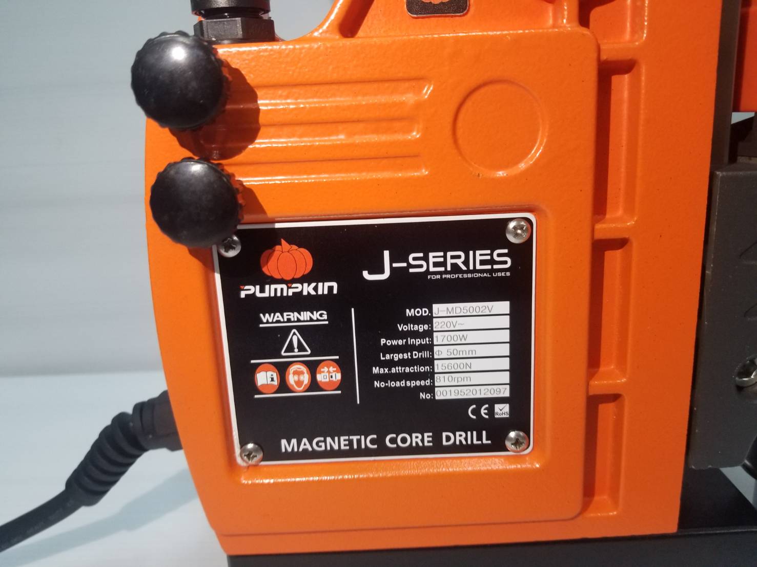 สว่านแม่เหล็ก J-MD5002V PUMPKIN #50189