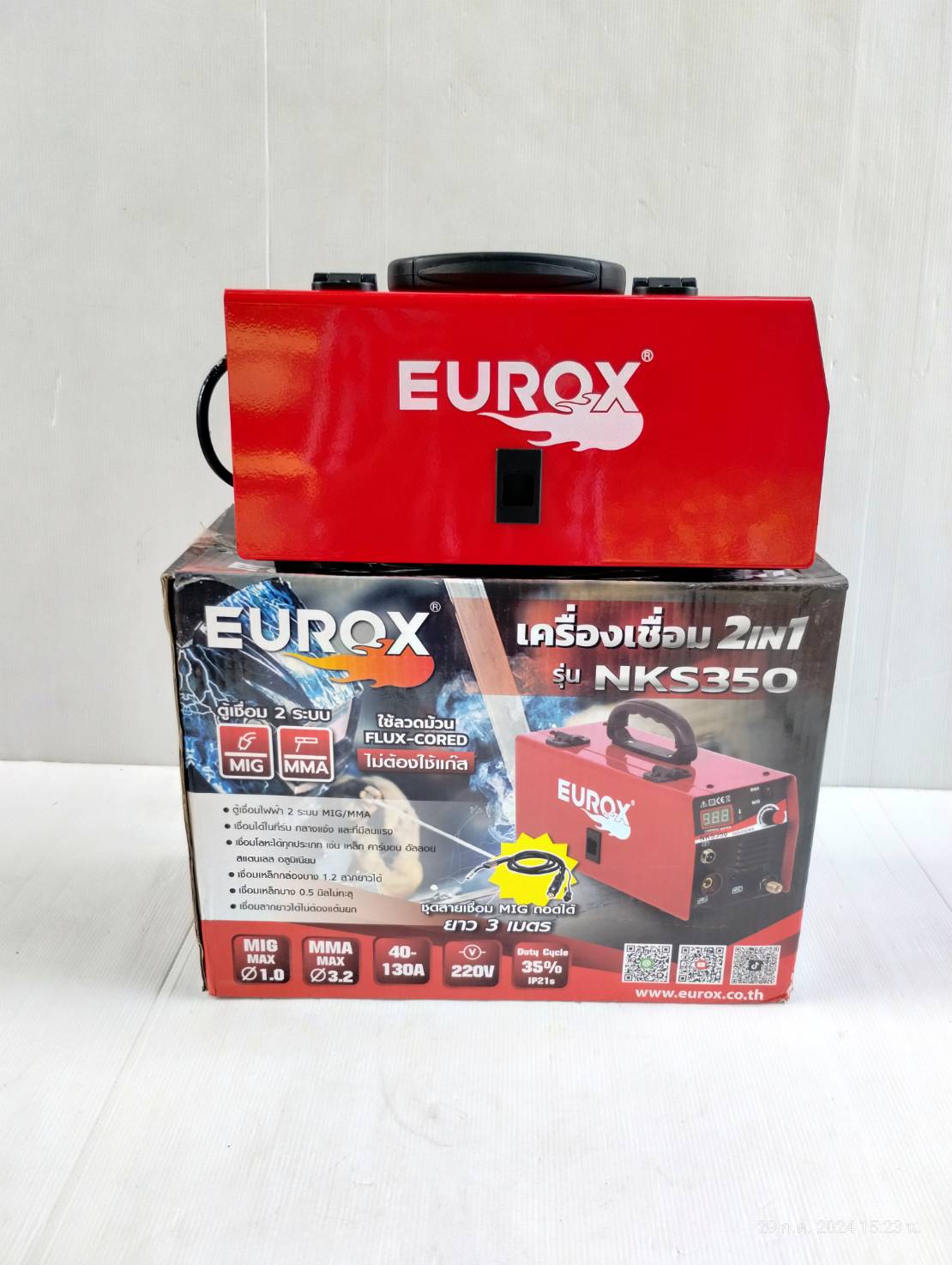 เครื่องเชื่อมไฟฟ้า 2IN1 2 ระบบ NKS350 EUROX