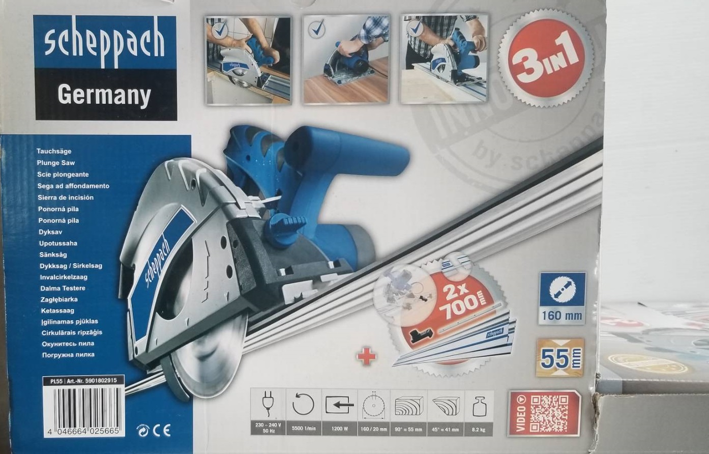 เลื่อยวงเดือน พร้อมราง PL55 SCHEPPACH