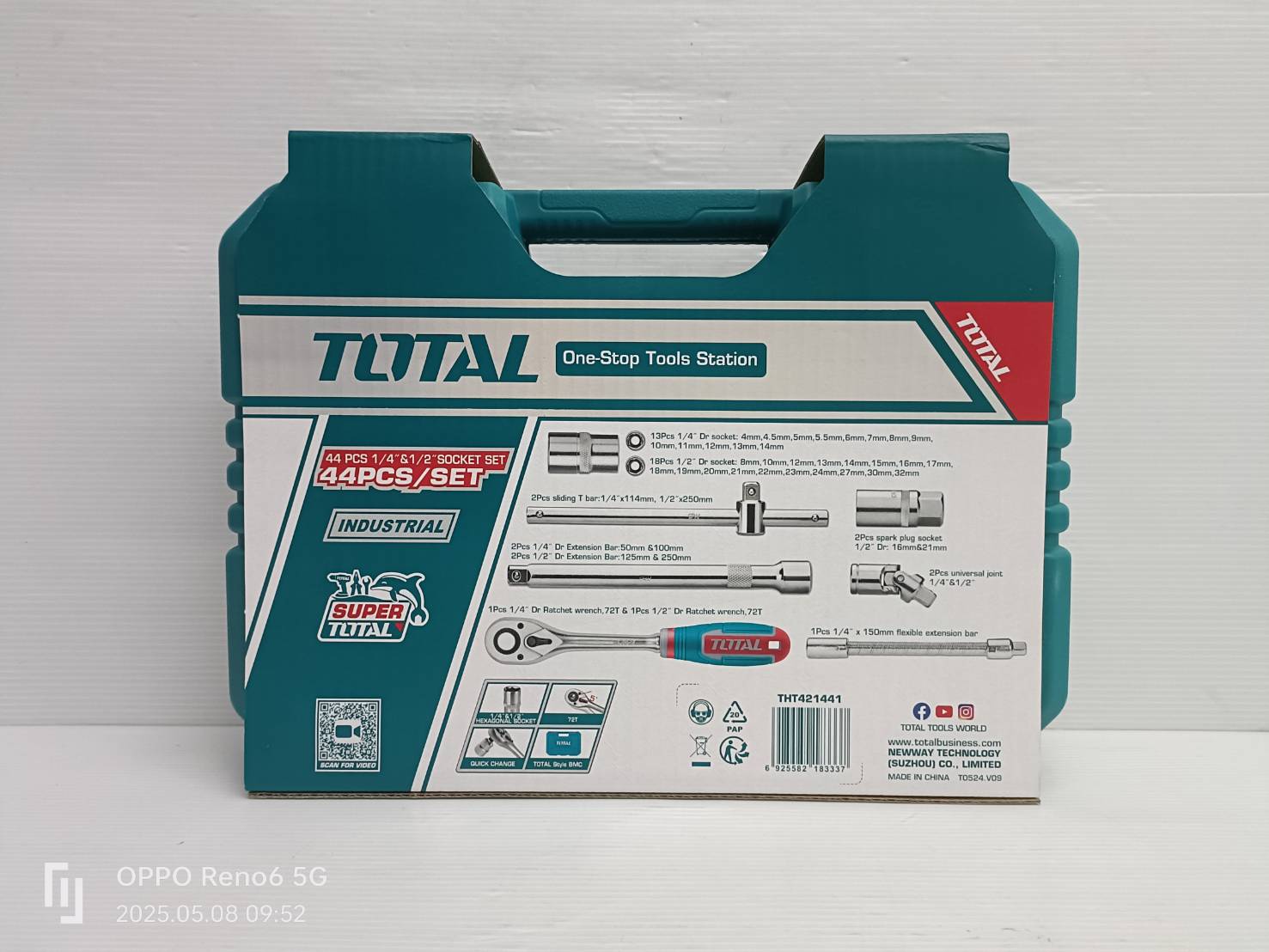 TOTAL ชุดลูกบล็อก 44ชิ้น รุ่น THT421441 ( Socket Set )