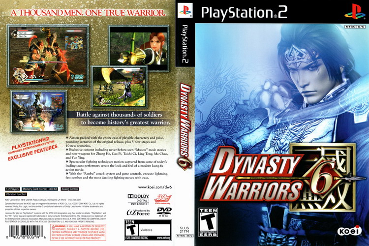 DYNASTY WARRIORS 6 [US : DVD9 1 Disc]