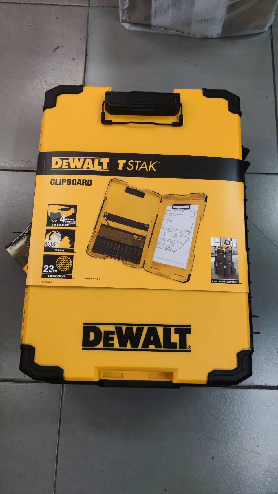 ถาดใส่ของ+ไฟLED DWST82732-1 DEWALT T-STAK