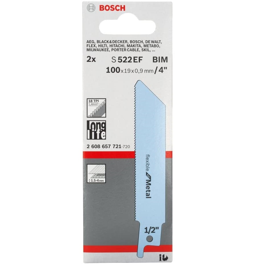 ใบเซเบอร์ S522EF BOSCH #2608657721