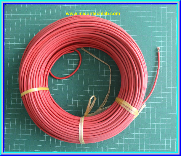 1x สายไฟสีแดงแบบอ่อน ขนาด 1x 2.5 ตร.มม. ยาว 1 เมตร