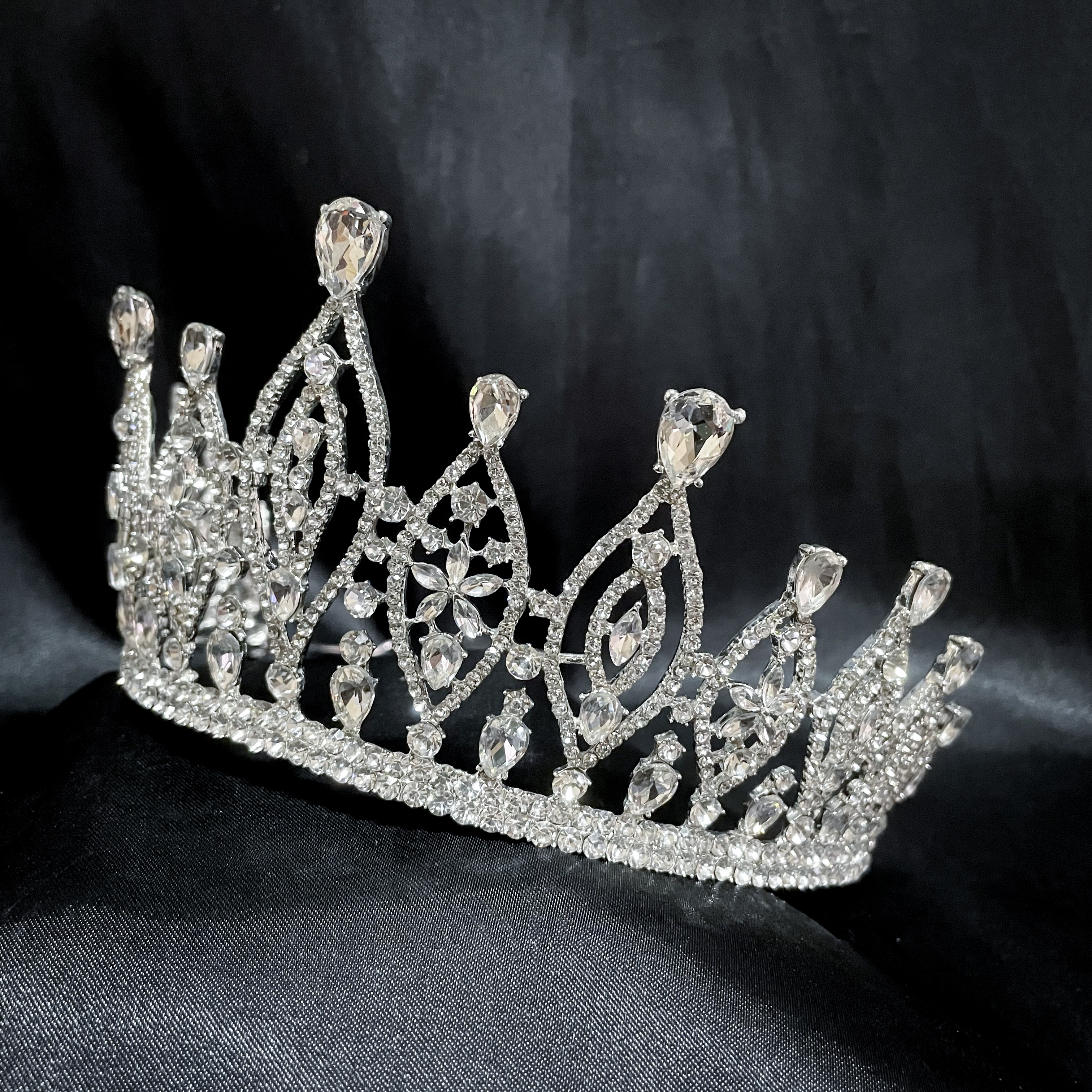 (พร้อมส่ง) เทียร่า 015 มงกุฎนางงาม มงกุฎประกวด เทียร่าเจ้าสาว งานสวย ปราณีต QCเพชรทุกเม็ด สินค้าพร้อมส่งจากไทย