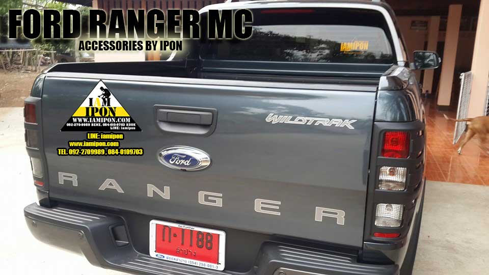 TRAIL LAMP COVER FORD RANGER T6- MC 2012-2015 FLATBLACK ครอบไฟท้ายดำด้านฟอร์ดเรนเจอร์ T6-MC 2012-2015
