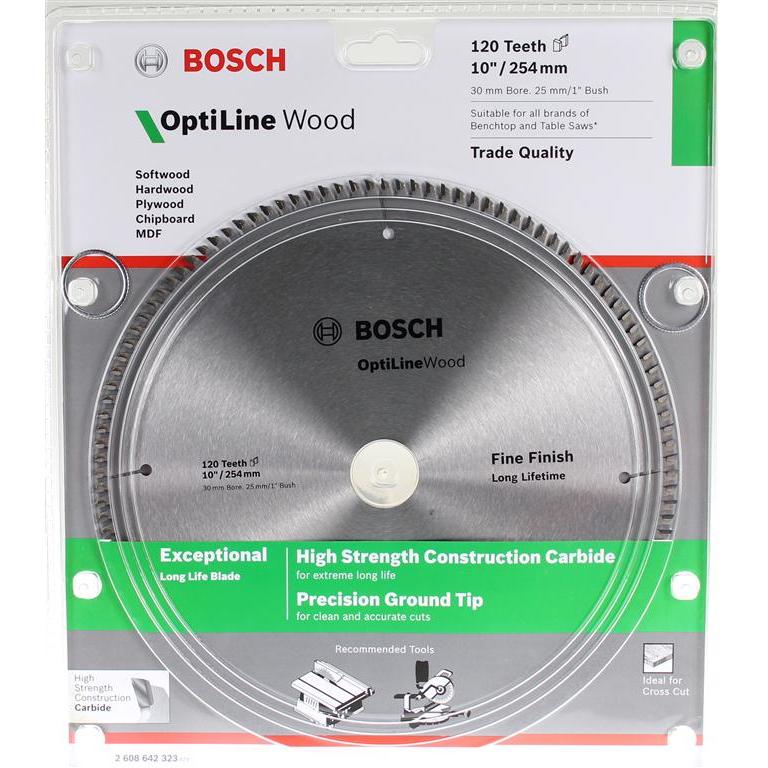 ใบเลื่อยวงเดือน10"X120T BOSCH