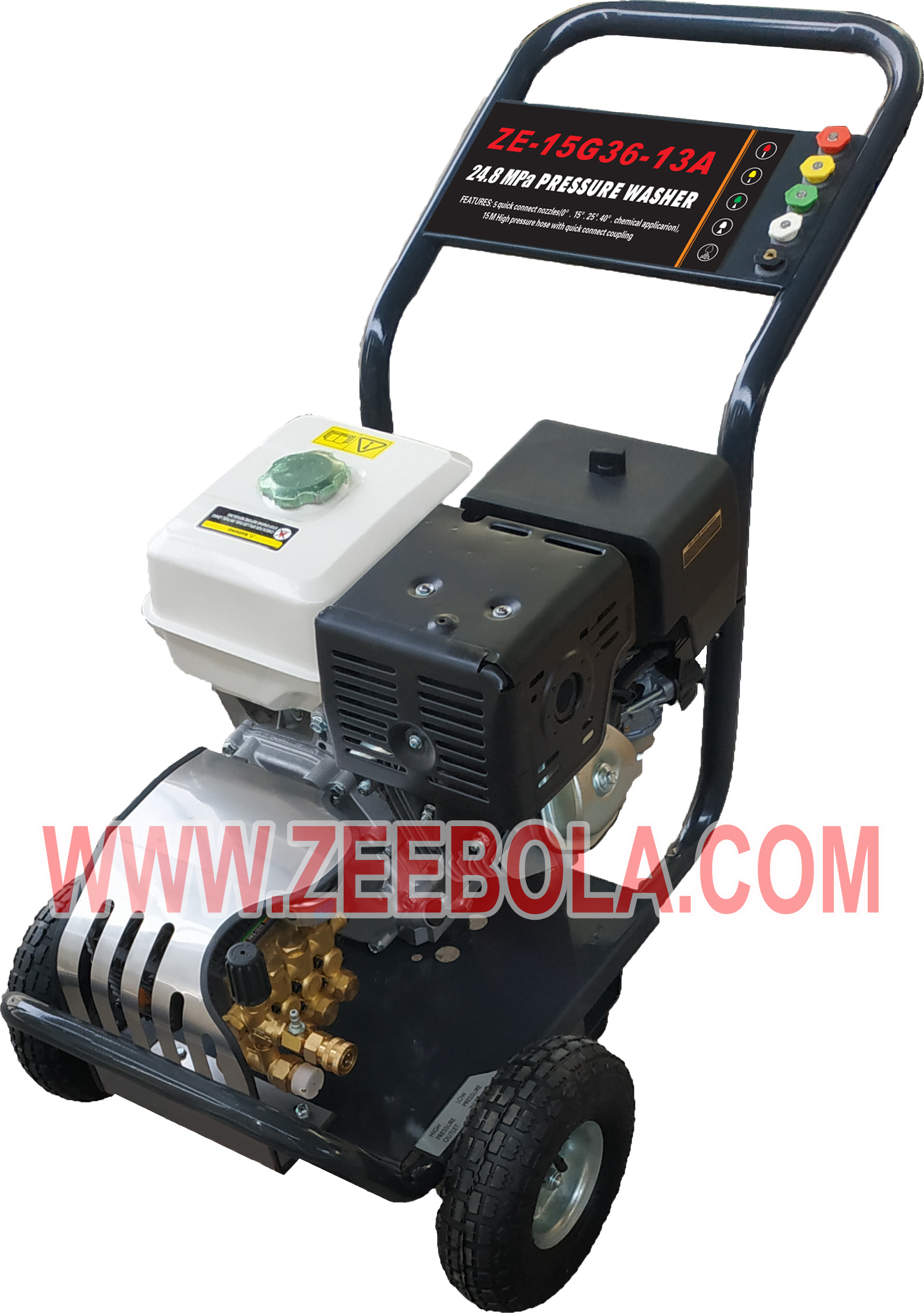 เครื่องอัดฉีดแรงดันสูง แบบเครื่องยนต์เบนซิน ซีโบล่า รุ่น ZE-15G36-13A (13HP) พร้อมอุปกรณ์ครบชุด