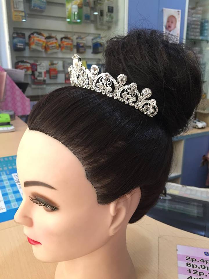 (พร้อมส่ง) เทียร่า 012-B มงกุฎนางงาม มงกุฎเจ้าหญิง งานสวย ปราณีต QCเพชรทุกเม็ด สินค้าพร้อมส่งจากไทย