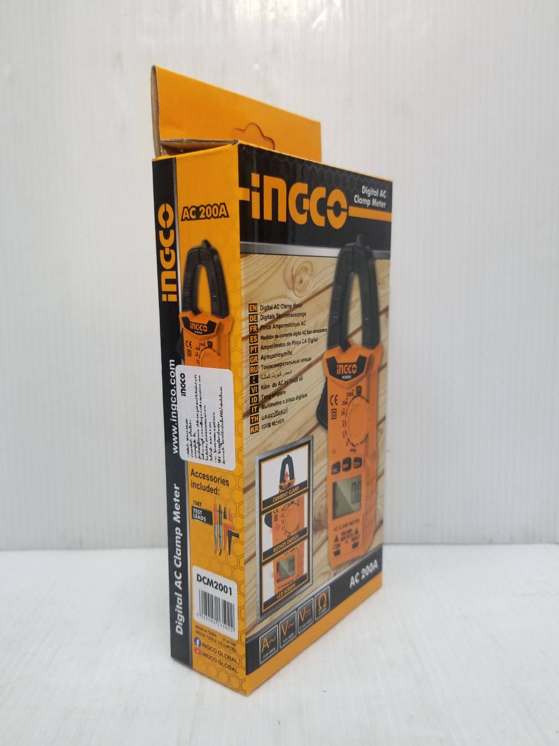 แคลมป์มิเตอร์ดิจิตอล AC รุ่น DCM2001 INGCO
