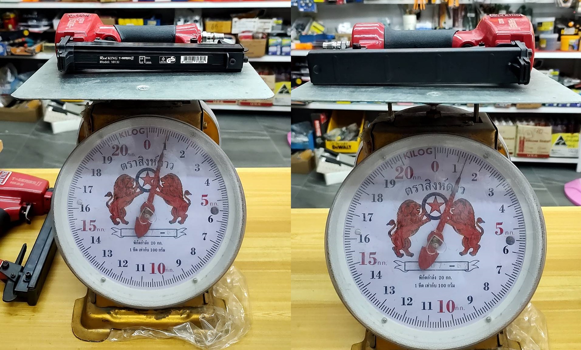 แม็กยิงตะปูลม ขาคู่ 1013J REDKING (T SERIES) II